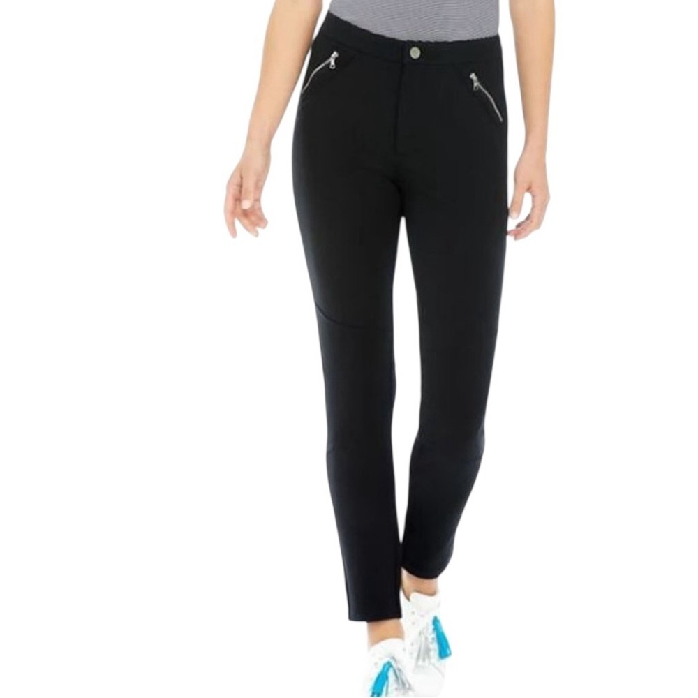 G/FORE Slim Leg Black Ponte Golf Pants Black Size 4